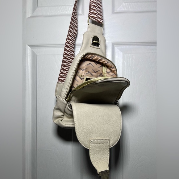 Urban Expressions | Textured Crossbody Sling Bag | Faux Leather | Adjustable - Picture 9 of 13